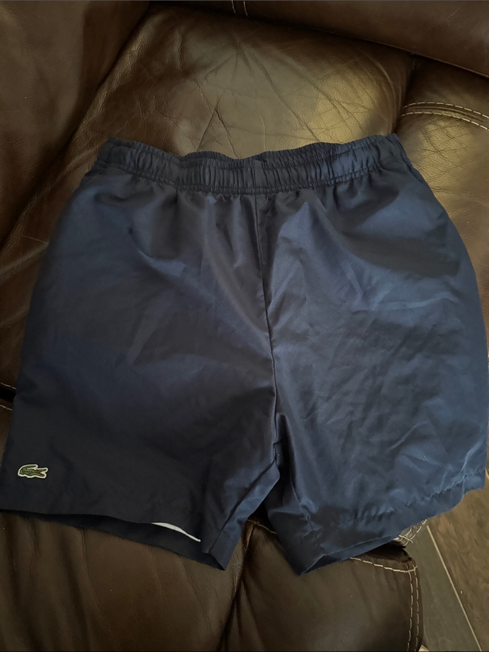 Lacoste Men's Dark Blue Athletic Swim Shorts